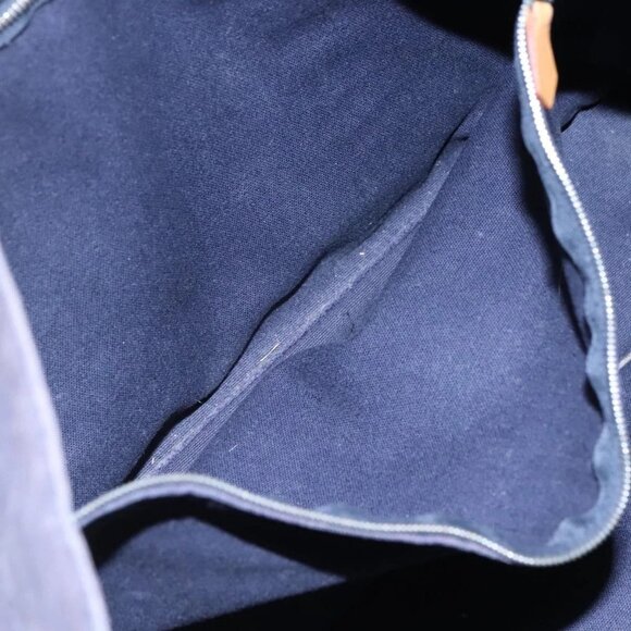 HERMES Fourre Tout MM Hand Bag Canvas Navy Auth ti2836 - Picture 13 of 16